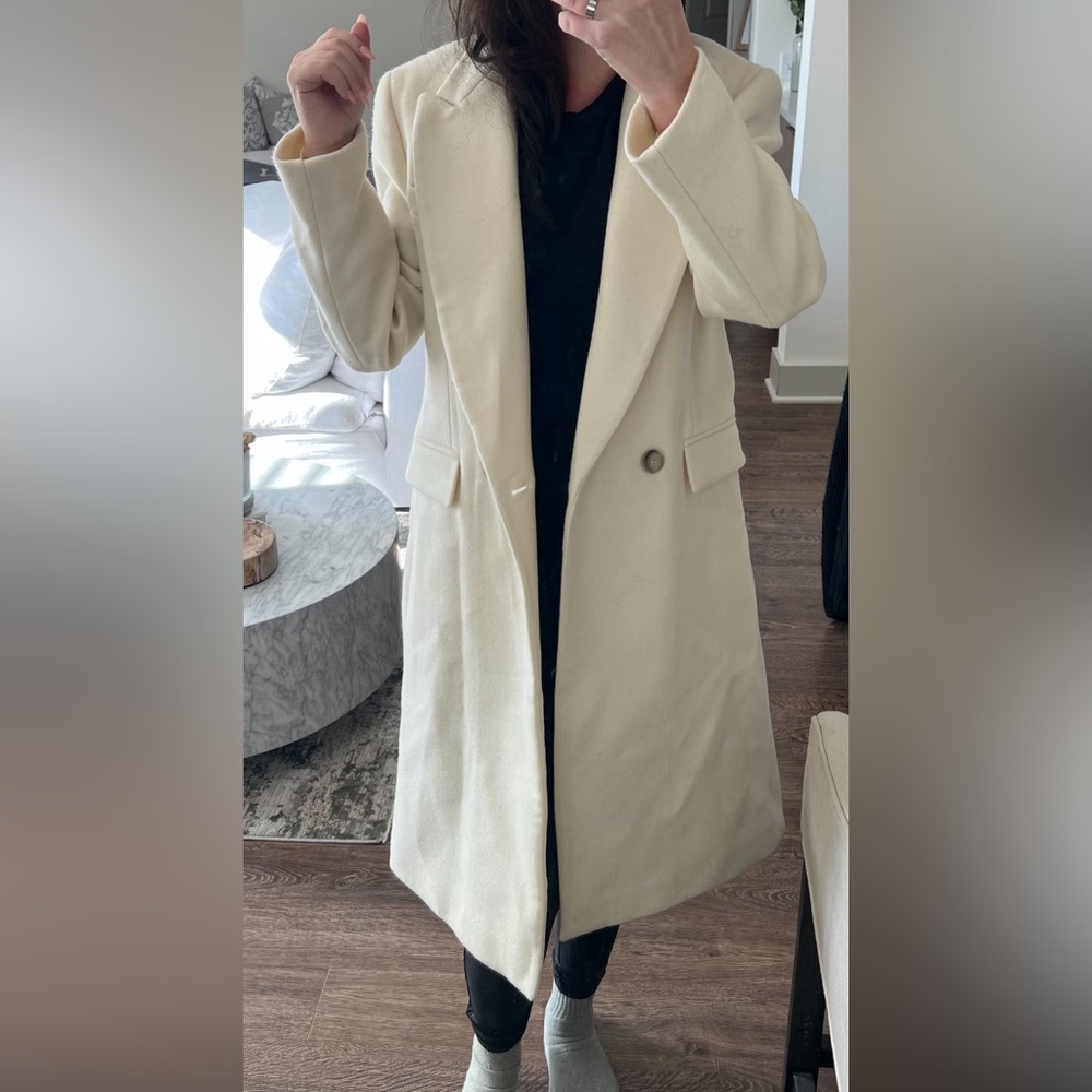 Elegant Cream Women's Coat